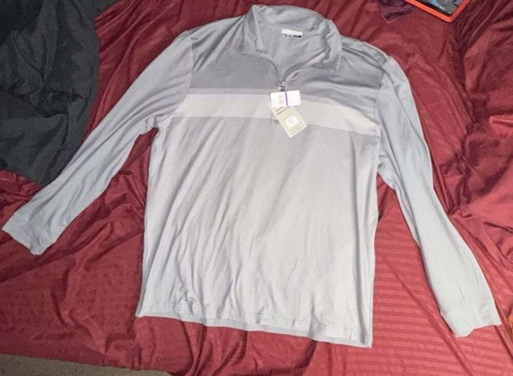 PGA Tour unisex Gray Long Sleeve 1/4 Zip Pullover Size XXL New